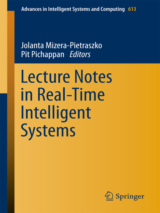 Upplýsingar um Lecture Notes in Real-Time Intelligent Systems eftir Jolanta Mizera-Pietraszko - Biðlisti